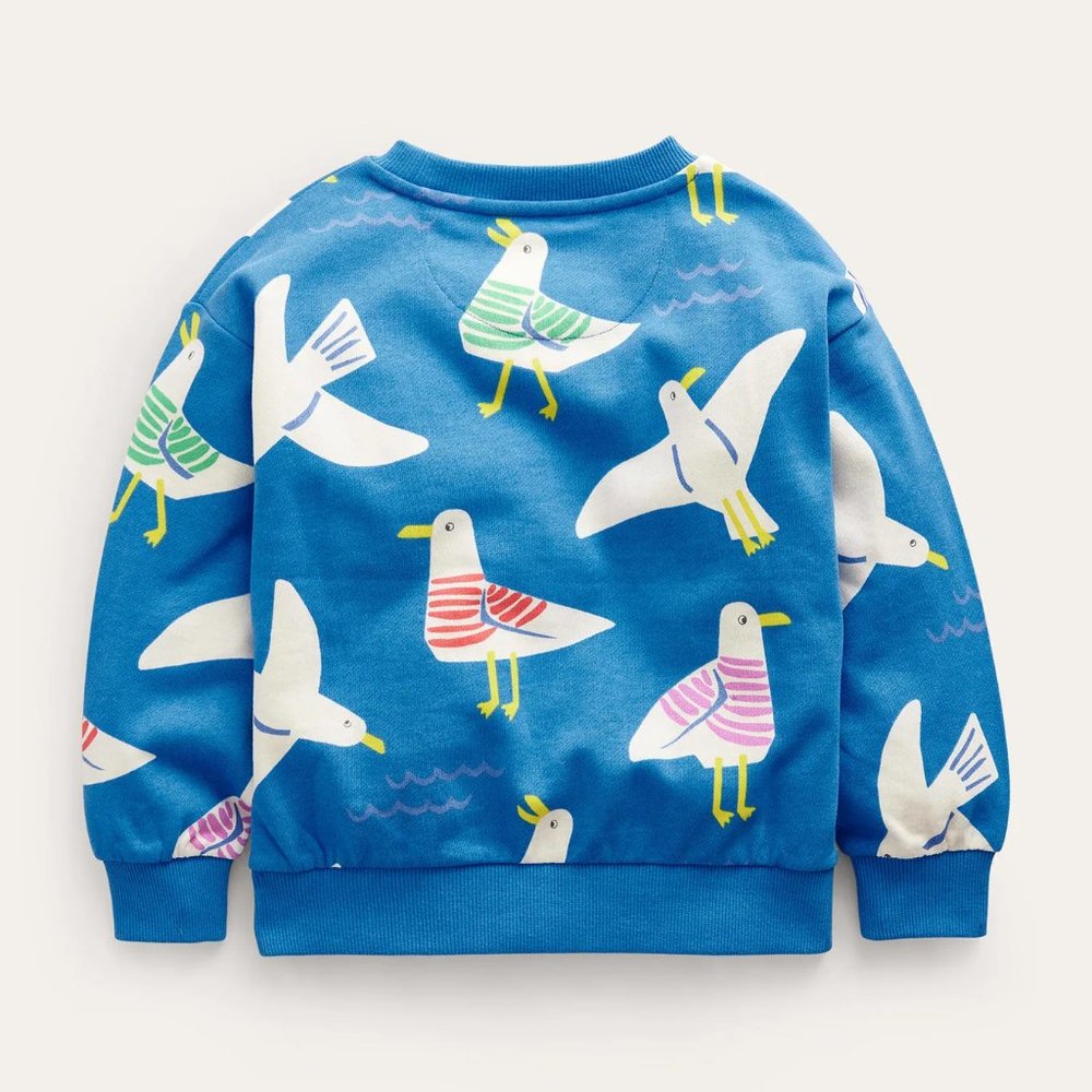NWT Mini Boden Supersoft Printed Sweatshirt - Picture 2 of 6